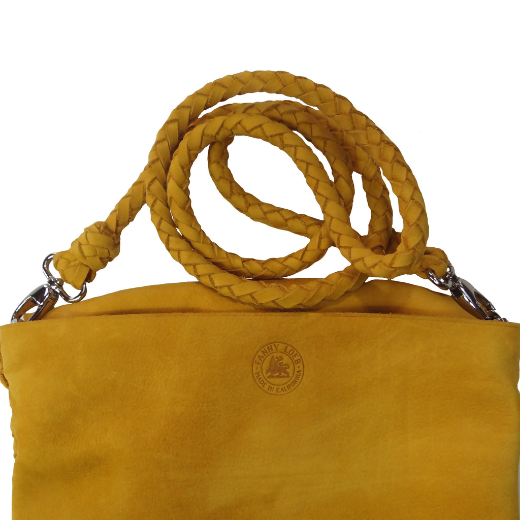 FANNY STRAP ROUND BRAID SAFFRON