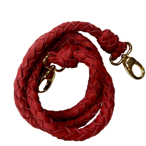 FANNY STRAP ROUND BRAID CORAL