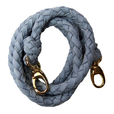 FANNY STRAP ROUND BRAID LIGHT BLUE