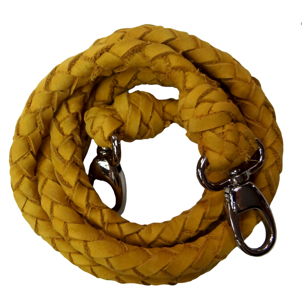 FANNY STRAP ROUND BRAID SAFFRON