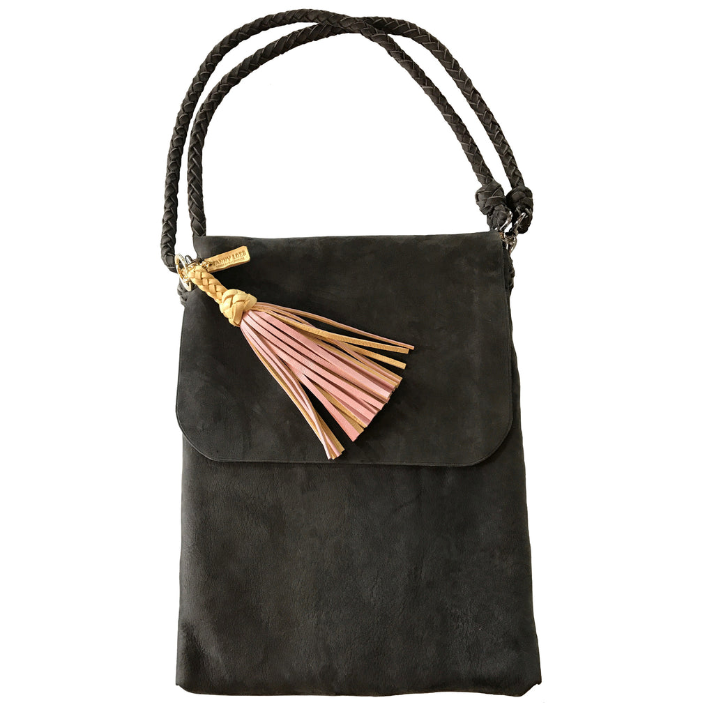 FANNY SATCHEL MEDIUM SLATE