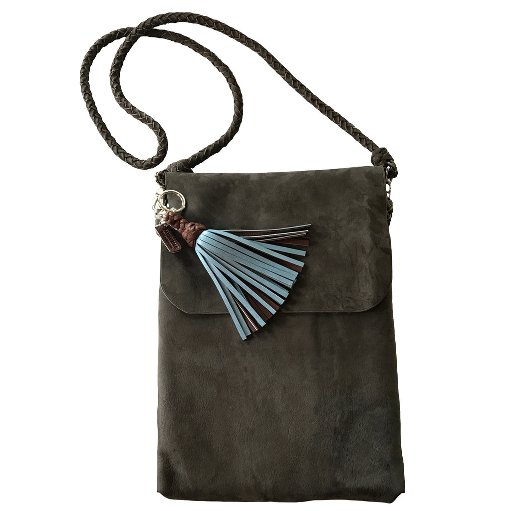 FANNY SATCHEL MEDIUM SLATE